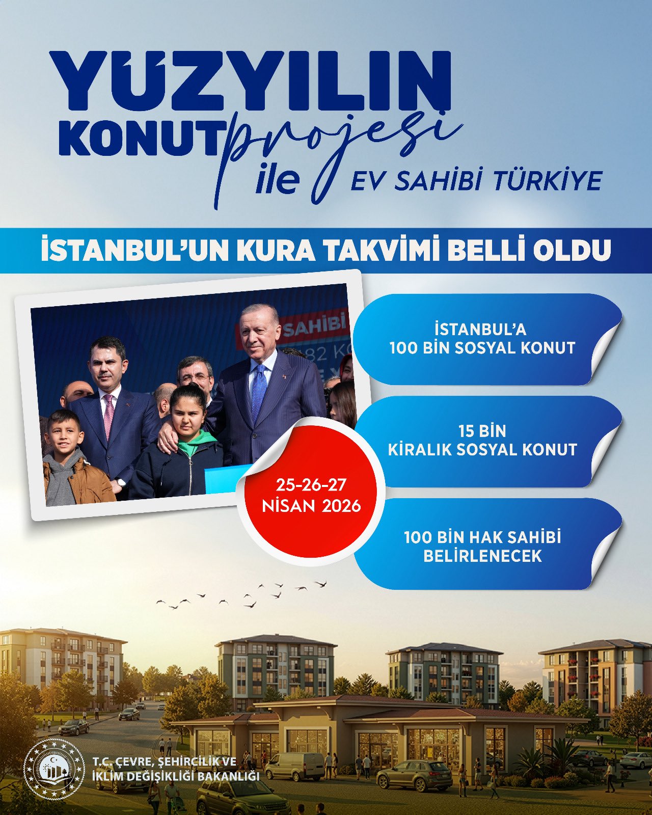 İstanbul’da 100 Bin Aile İçin Milat: 25 Nisan’da Kura Heyecanı!