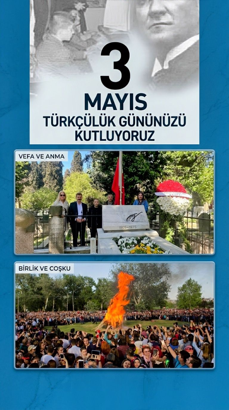 Birlik ve Geleceğe Yanan Meşale: 3 Mayıs Türkçülük Günü Topkapı’da Kutlanıyor